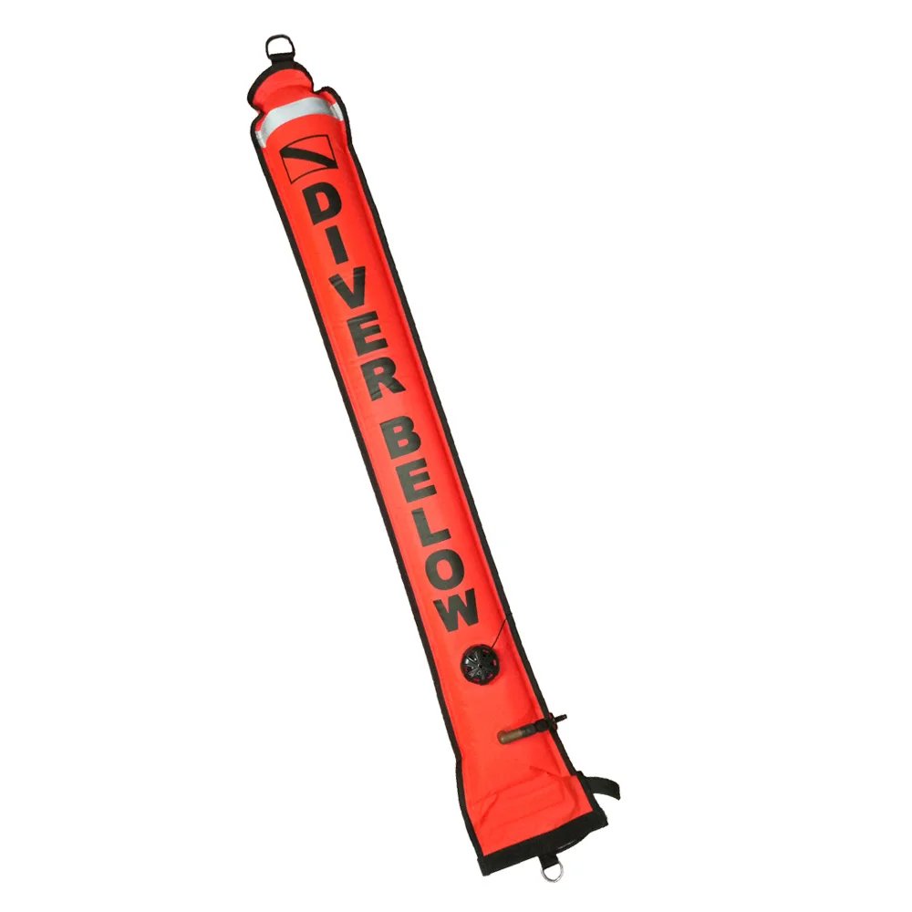 4FT видимость подводное плавание SMB Sausage сигнальный сигнал безопасности с клапаном