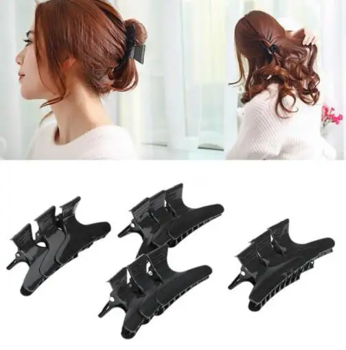 

12pcs/set Plastic Butterfly Clip Decoration Hair Styling Tools Hair Holder Clip Hairpins Fix Hair Clips for Women Barber Tools