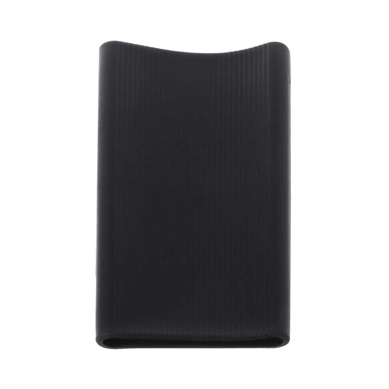 Силиконовый защитный чехол для внешнего аккумулятора, чехол для Xiao mi, 10000 мА/ч, внешний аккумулятор, 2 аксессуара, Капа caso capinha - Цвет: Черный