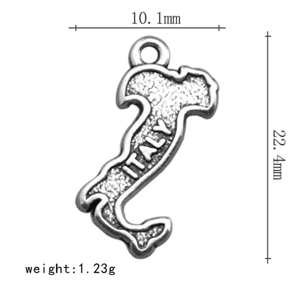 My shape 30 шт. итальянская карта двусторонняя замечательная страна|charm charm|double sided