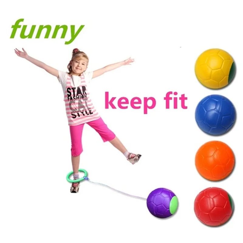 

Plastic Jump Toys Ball Funny Outdoor Toys Children Exercise Ball One Foot Skip Ball Foot Skipping Rope Toys XQ78