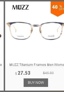 MUZZ памяти титанового сплава полный обод небольшой пилот оправы очков мужские очки с диоптрией близорукость металлические