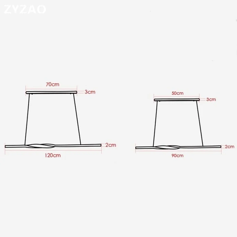 Современная подвеска в виде длинной полоски, оригинальная креативная Минималистичная дизайнерская светодиодная Подвесная лампа для столовой, кухни