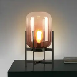 Светодио дный Nordic Стол lights прикроватная тумбочка для спальни светильники промышленные Ретро освещения дома деко освещения гостиная