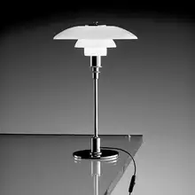 Нордическая белая настольная лампа спальня настольная прикроватная настольная дампы стол настольная лампа Простое создание трехслойная стеклянная настольная лампа LU71129