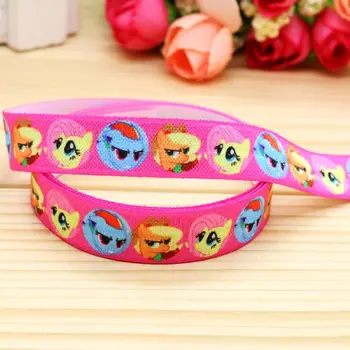 

5/8'' Free shipping Fold Elastic FOE little horse printed headband headwear hairband diy decoration wholesale OEM H4668