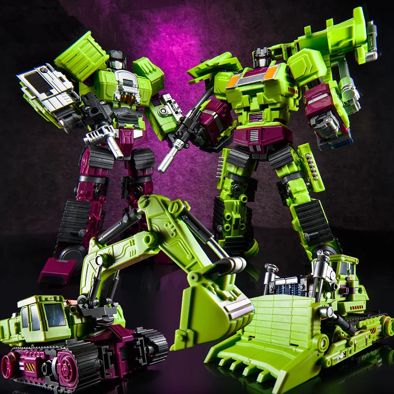 

JINBAO New Devastator Toys Transformation KO GT Robot Trucks Car Oversize Action Figure Excavator Crane Model Kid adult Toys