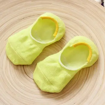 

Candy Color Cotton Non-slip Silicone Baby Children Invisible Socks Cotton Shallow Mouth Heart Socks