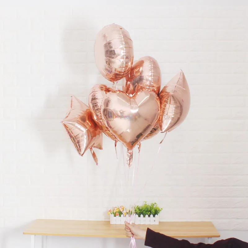 1 PCFoil шары Роза золотистый воздушный шар вечерние «любящее сердце» Украшения взрослая команда товары для Невесты Девичник вечерние anniversaire