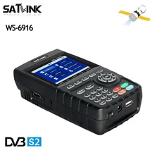 Origine Satlink WS6916 Satellite Finder DVB-S2 MPEG-2/MPEG-4 WS-6916 Haute Définition Par Satellite Meter TFT LCD Écran 3.5 pouce