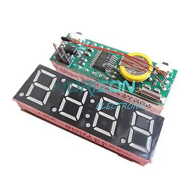 

0.36" Led Digital Display Electronic Time Clock DS1302 + Thermometer + Voltage