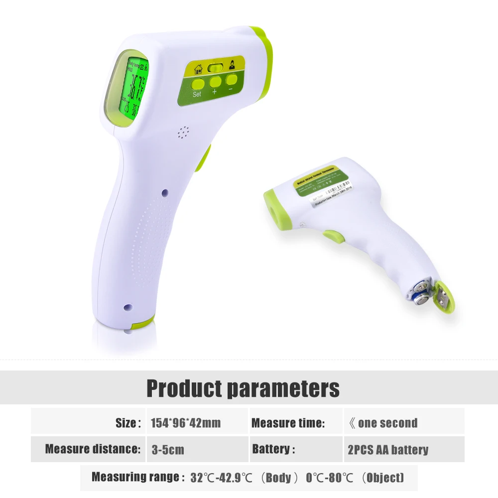 Медицинский Бесконтактный инфракрасный термометр для лба цифровой ЖК 3 цвета света поверхности тела температура жар диагностическое устройство