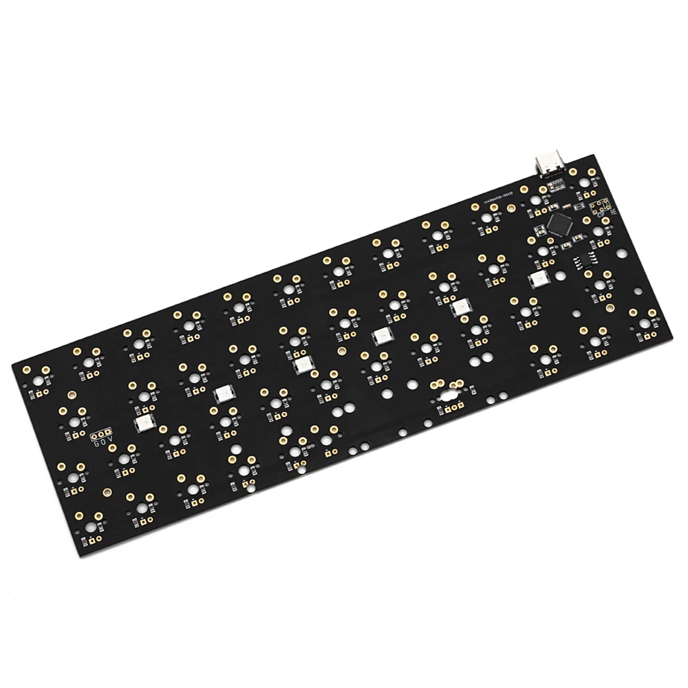 Baratos Bm43a bm43 43 teclas 40% Teclado mecánico personalizado PCB programados diseños numpad qmk firmware con rgb underglow alps mx