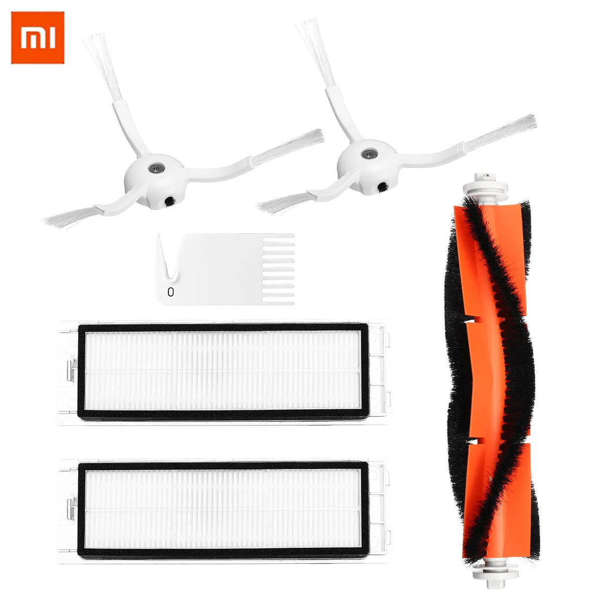 

Xiaomi Mijia 6pcs Robot Vacuum Cleaner Parts Replacements For XIAOMI MI Robot Vacuum Cleaner Side Brush HEPA Filter Main Brush