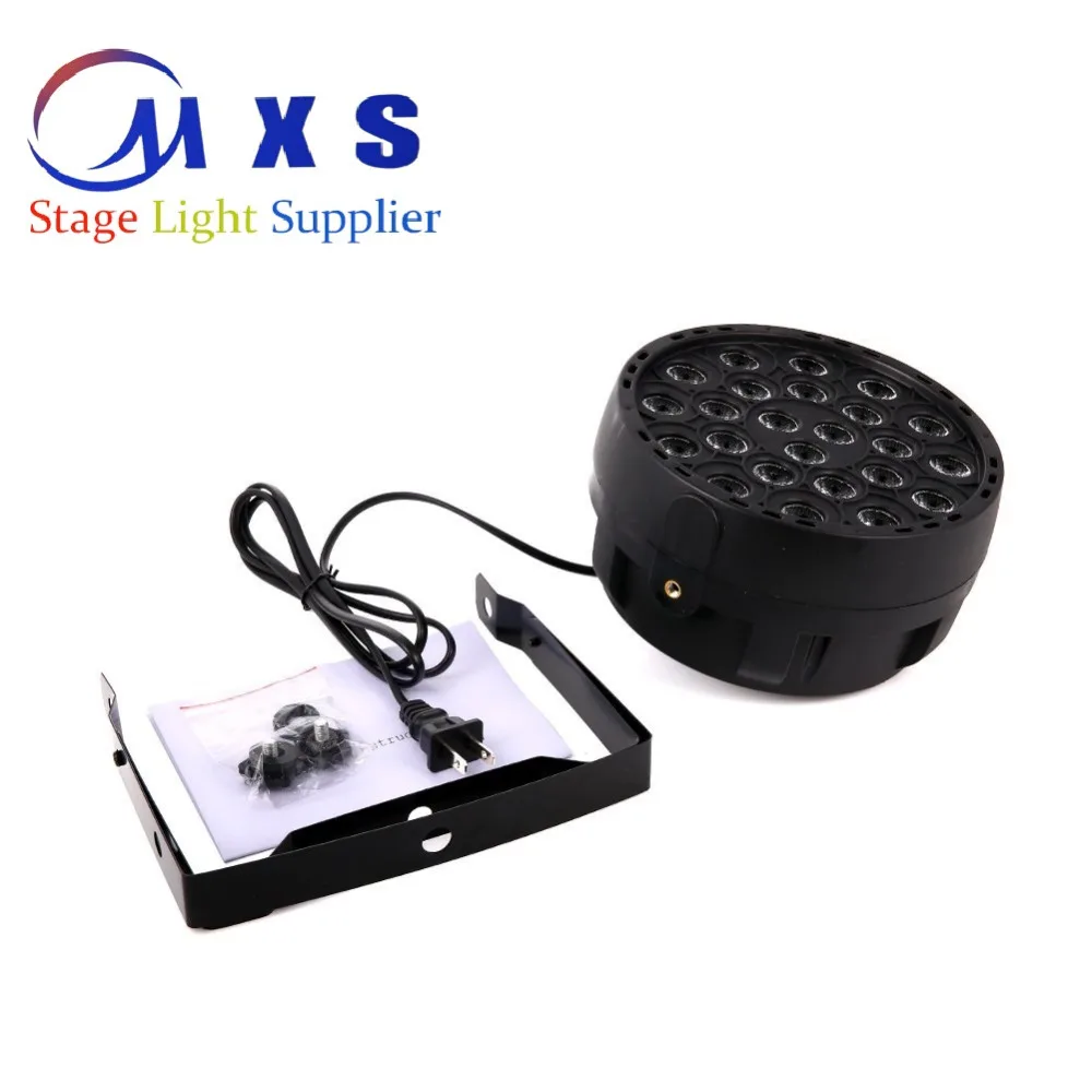 24W 7 channels sound music activated RGB stage par light with DMX512