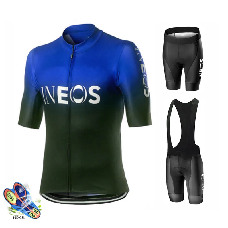 

Men's Cycling Jersey 2019 Pro Team INEOS Summer Cycling Clothing Quick Drying Set Racing Sport Mtb Bicycle Jerseys Bike Uniform
