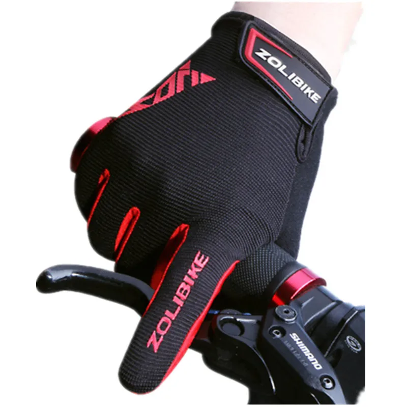 3 Colors Full Finger Cycling Gloves Touch Screen MTB Bike Gloves Shockproof Men Women Bicycle