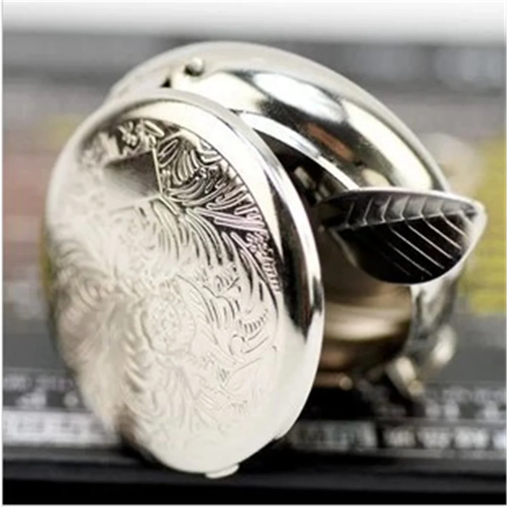 Mini Portable Pocket Purse Ashtray Keychain with Cigarette Holder with Keychain