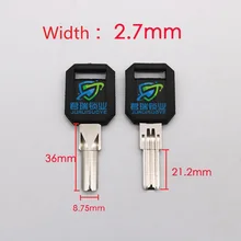 10 шт. x для полукруг двойной ряд ключ эмбрион Длина 36 мм JF028