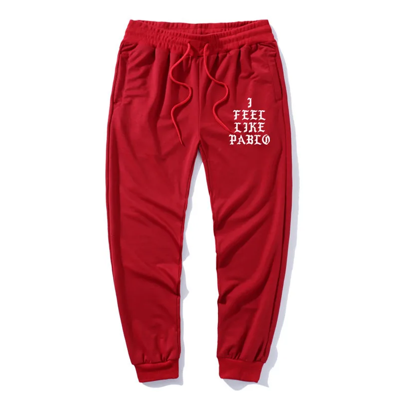 Kanye West Pablo Print Trousers Men Pants Hip Hop Social Club Rapper Jogger Pants Men's Pants Casual Slim Fit Sweatpants