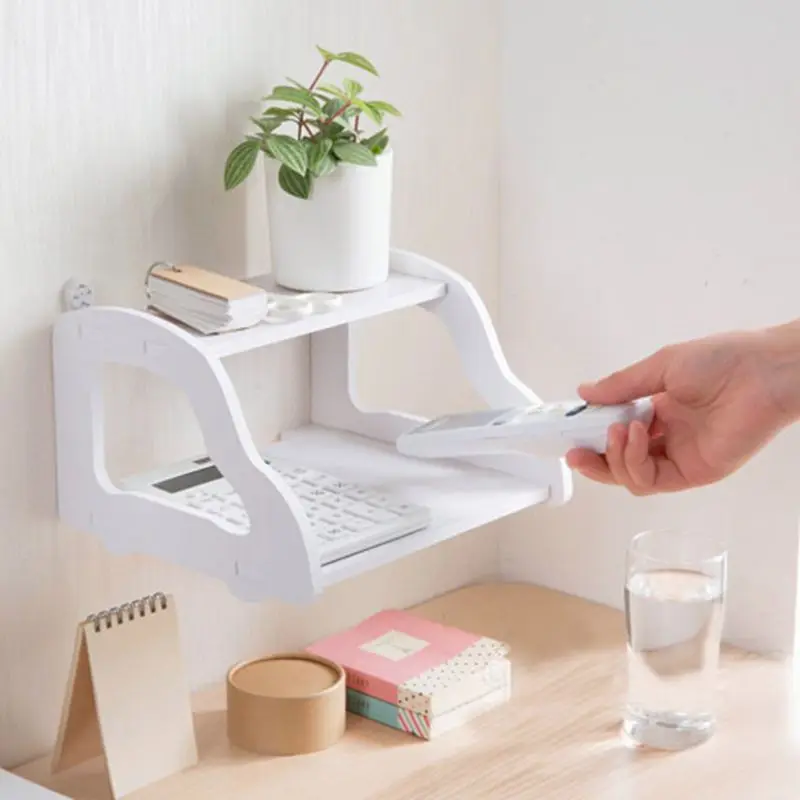 Coloffice белый tv Set Top Storage Router top Box настенные полки Держатели Стойки для студентов
