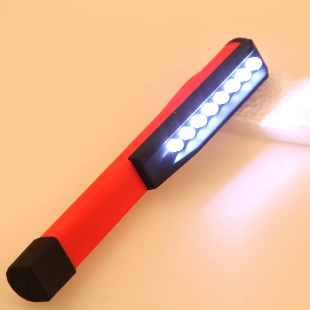 Led Light Mini 8 SMD Mini LED Flashlight Pen Style Flashlight With Clip,Pocket Spotlight Led