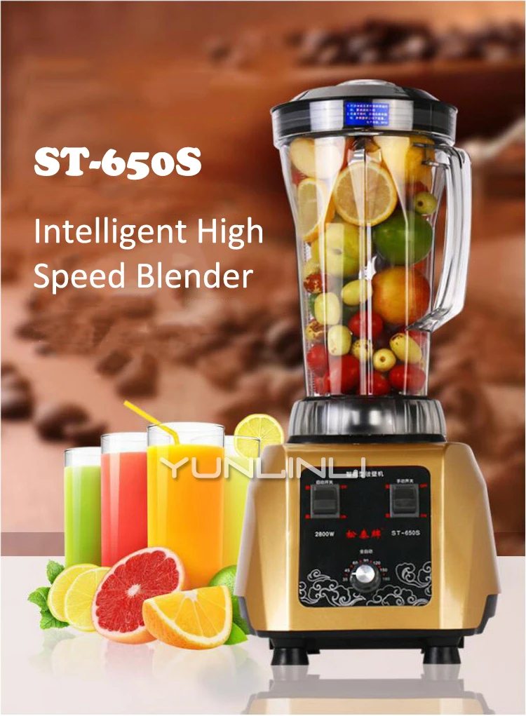 4L High Speed Blender Intelligent Food Blender Multifunction Food Mixer