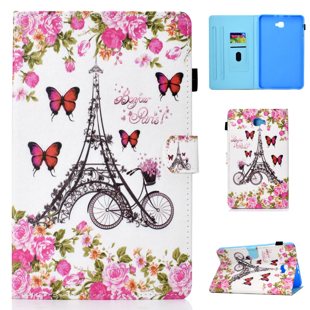 Чехол для планшета Samsung Galaxy Tab A6 10 1 &quot2016 SM-T580 T585 T580 T585N Smart Cover Funda Flip Stand