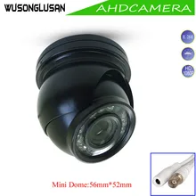 AHD Mini Dome 2MP 1080P 720P cámara de Metal al aire libre impermeable IP66 Filtro de corte IR visión nocturna para CCTV vigilancia seguridad del hogar