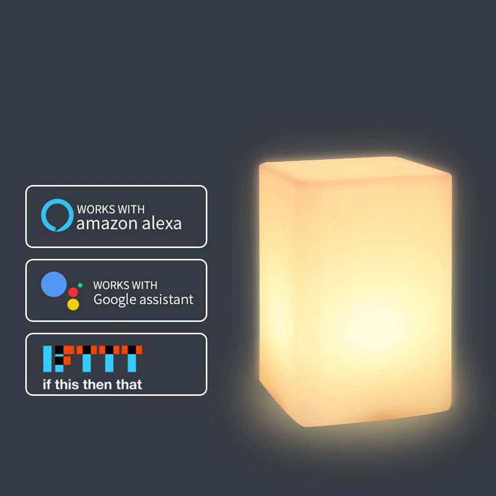 

Colorful Children Lamp Ambient Light Touch Control RGB Phone App Control Alexa Google Home Voice Christmas Gift