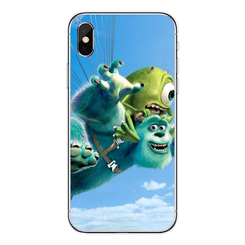 Cute Monsters University Mike Wazowski Slim Soft TPU Phone Case For iPhone 5s SE 6 6SPlus XS Max 8 8plus XR Case - Color: TPU