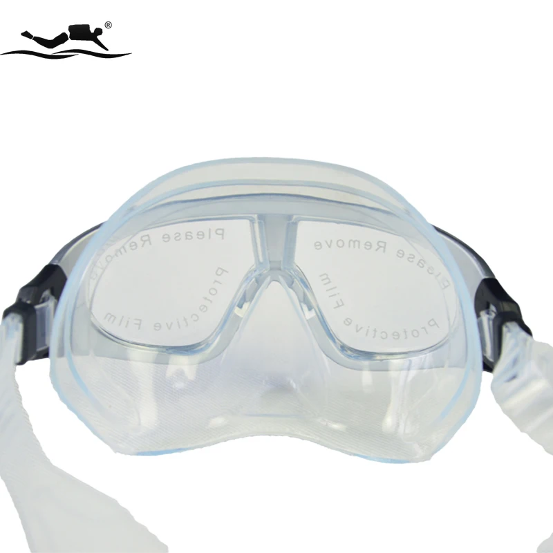 tempered glass silicone Strap&Skirt light and handy adult diving mask M-273