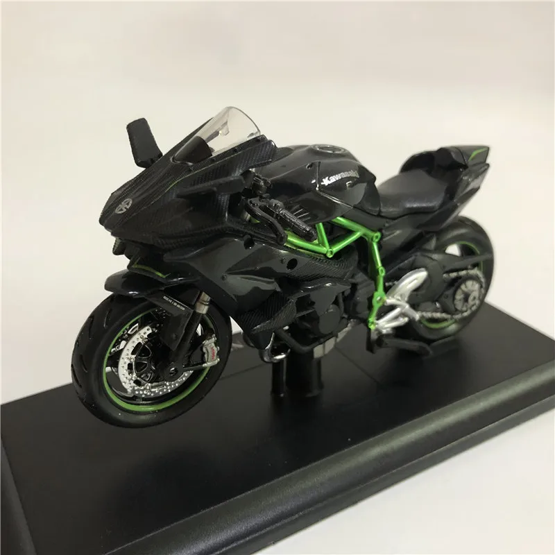 1:18 KAWASAKI NINJA H2 R мотоцикл Maisto Литой Сплав модель игрушки черный ниндзя H2R мотоцикл Съемная коллекция