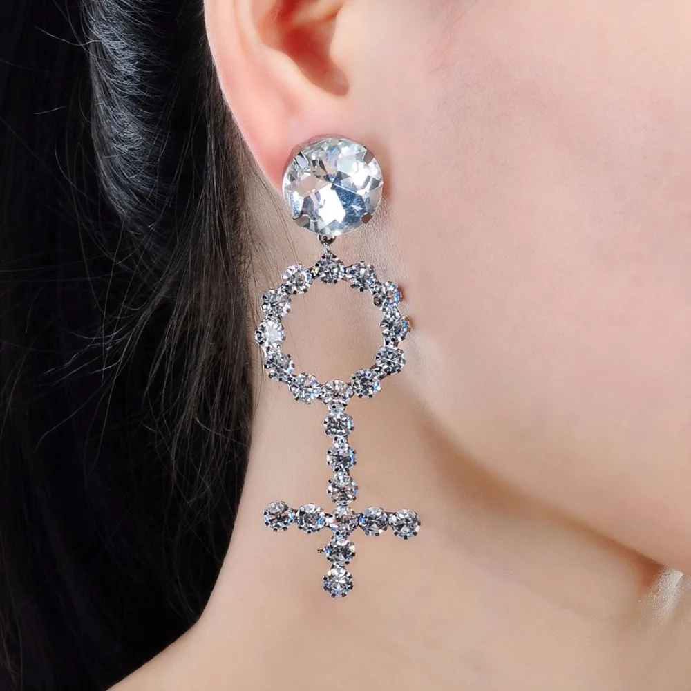 Buy Jerollin Fashion 1 pair Women Lady Elegant Crystal