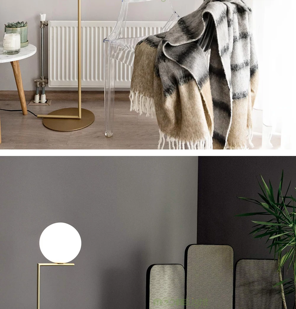 Mooielight Modern Replica Floor Lamp For Living Room glass ball LED Table Lamp For Bedroom Bedside Decoration Table Lamps