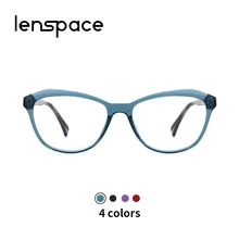 Lenspace Винтаж ацетатная оправа для очков Для женщин ретро в форме кошачьих глаз от близорукости, по рецепту очки Для женщин очки для коррекции зрения, очки UV400