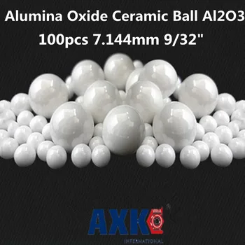 

100pcs 7.144mm 9/32" Alumina Oxide Ceramic Ball Al2o3 For Bearing/pump/linear Slider/valvs Balls
