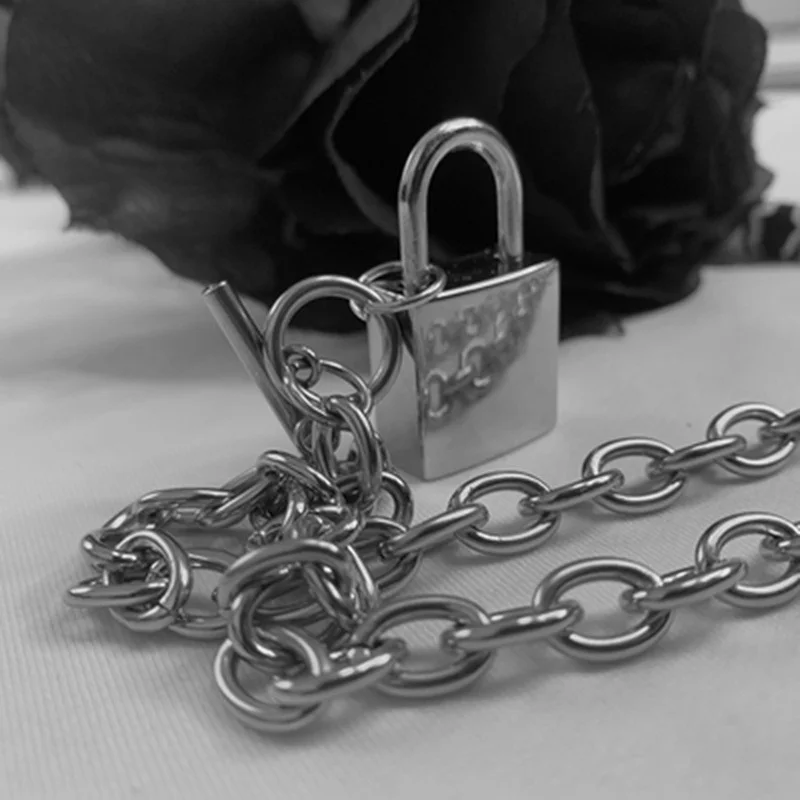 Женское серебряное колье с подвеской в стиле хип хоп|Цепочки| |