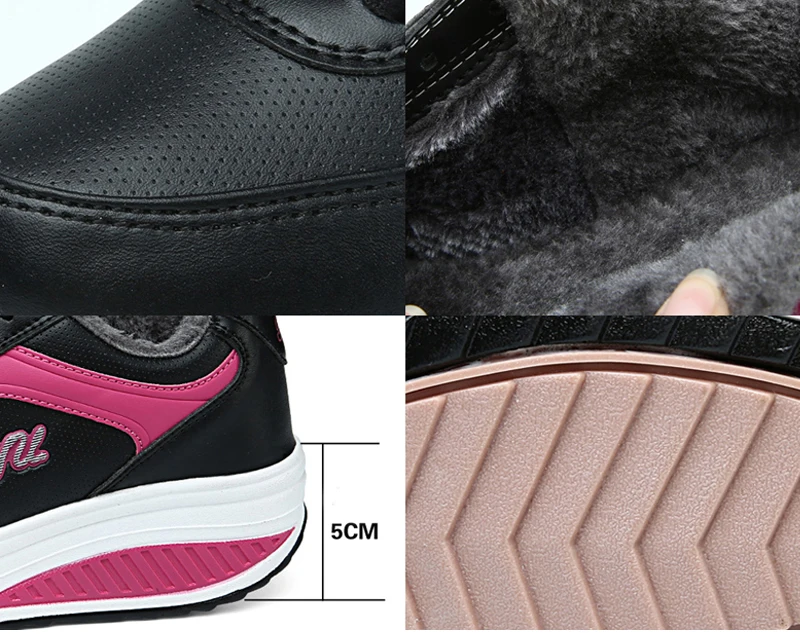 VTOTA/модные кроссовки спортивные теплые зимние женские повседневные туфли на танкетке tenis feminino zapatos mujer H205