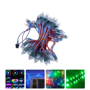 

Xsky 12mm WS2811 Full Color LED Pixel Light Modules Input DC 5V IP68 Waterproof RGB color 2811 IC Digital LED Christmas Lights