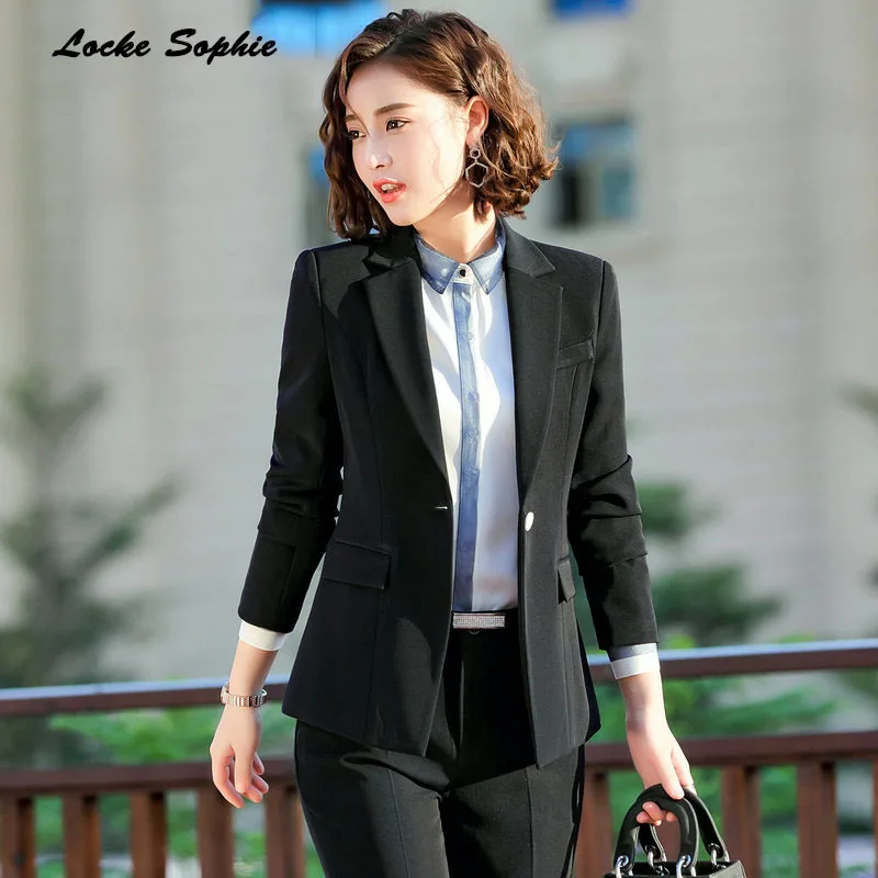 Women's Plus size Slim fit Blazers coats 2019 Spring cotton blend Small Suits jackets ladies Skinny office Blazers Suits coats