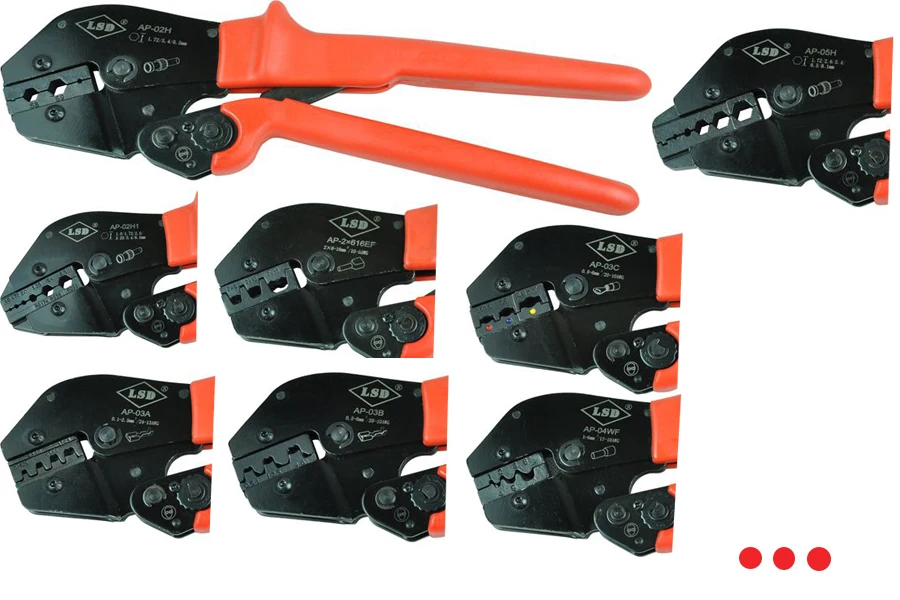 

Factory supply china ratchet crimper AP series heavy duty crimping tool for different types of terminals carbon steel crimper