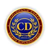 YJZT 14.5CM*14.5CM Personality Round CD CORPS Diplomatic Seal Car Sticker Decal Car Accessories 6-1504 ► Photo 2/2