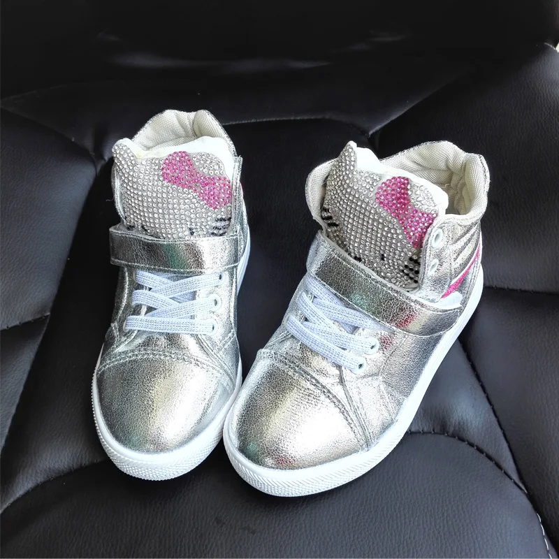 high top bling sneakers