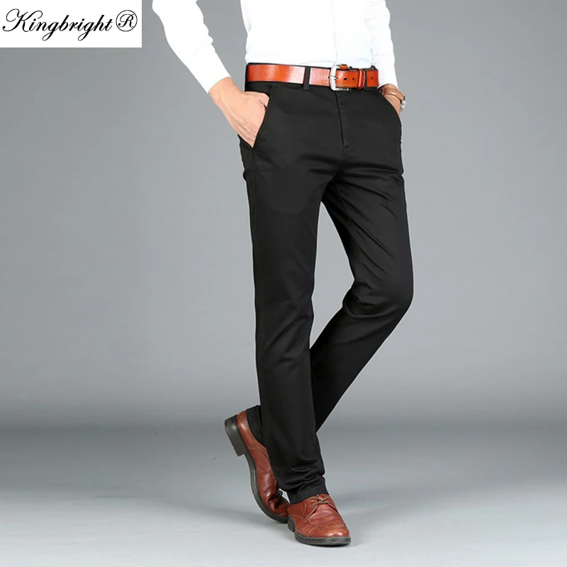 New Arrival Pants Autumn Winter Twill Cotton Flat Office Work Wear