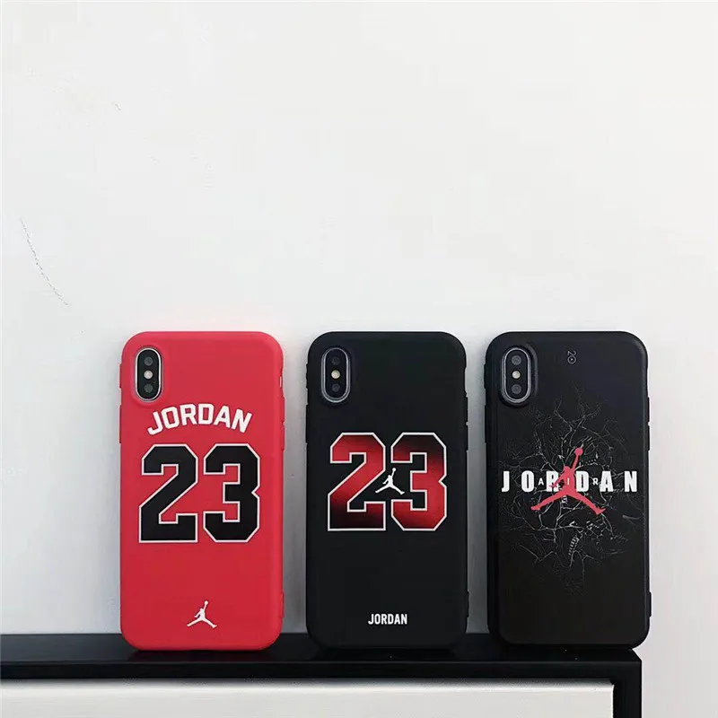 

Brand NEW Jordan 23 Air Man Jump Fly Logo Soft TPU Silicone Case for iPhone X 6 6plus 7 8plus Fitted Case Phone Cover