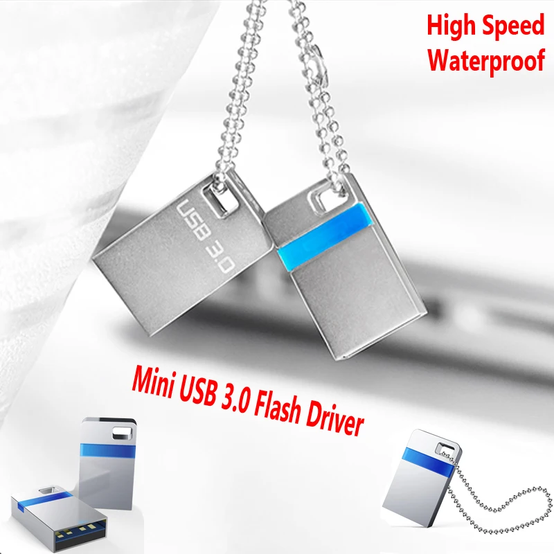 Высокоскоростной Mini USB 3.0 Flash Drive 32 ГБ 16 Memory Stick Водонепроницаемый крошечные