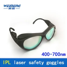 Weimeng 400nm-700nm OD5+ safety IPL laser protective goggles for Photon beauty& photon skin renewal& red blood removal