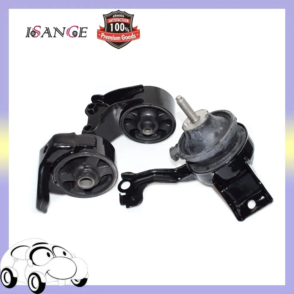 

ISANCE 3 pieces Engine Front Rear Set Motor Mount For Hyundai 2.0L Tiburon 2003-2008 & Elantra 2001 2002 2003 2004 2005 2006