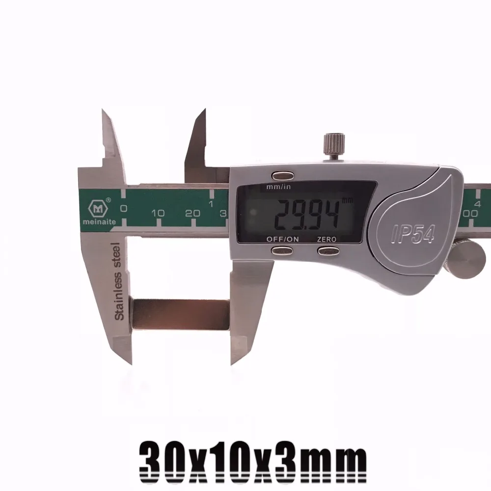 10 шт. 30x10x3 мм N35 супер сильные маленькие 30*10*3 мм Неодимовые Магниты редкоземельные мощные магниты